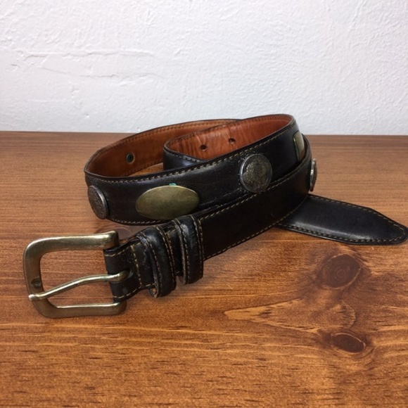 Martin Dingman Other - Martin Dingman Western Black Leather Belt, 32